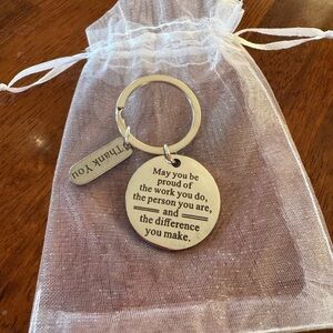 BRAND NEW thank you key chain